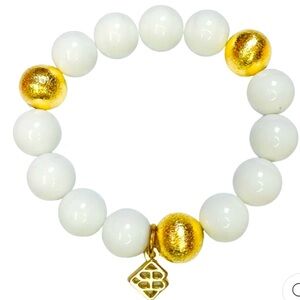 BRIANNA CANNON White Beaded BRACELET